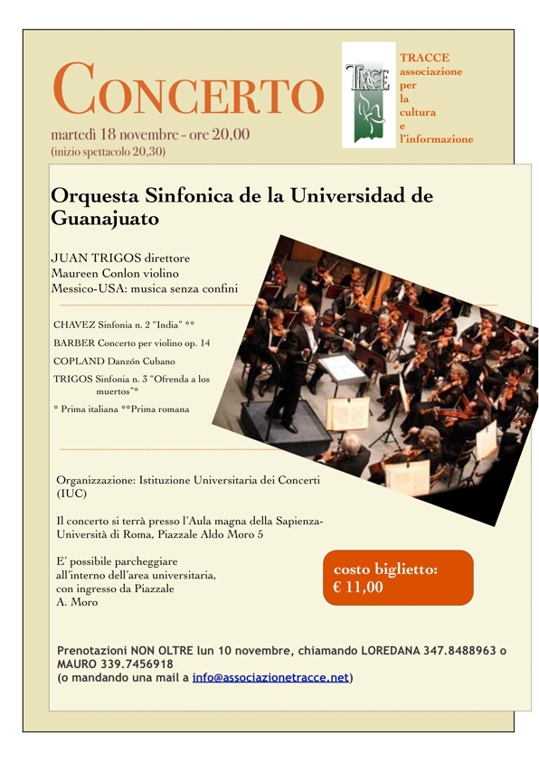 Orquesta Sinfonica de la Universidad de Guanajuato | Tracce